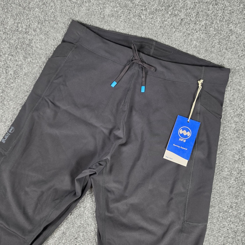Janji Trail Tight Mens L Midnight Black Running Leggings MP12A NWT
